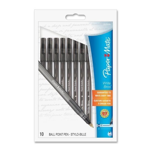 Paper Mate Write Bros Ballpoint Pens - Black, 10 count