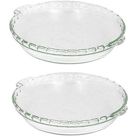 Pyrex Bakeware 9 by 1-1/4-inch Pie Plate, Clear
