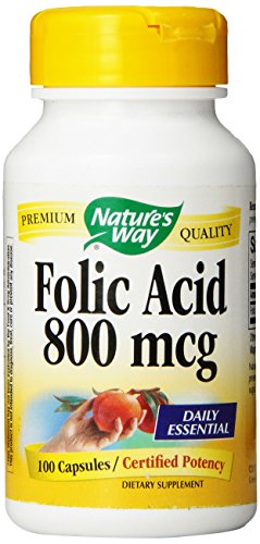 NATURE'S WAY FOLIC ACID,800 MCG