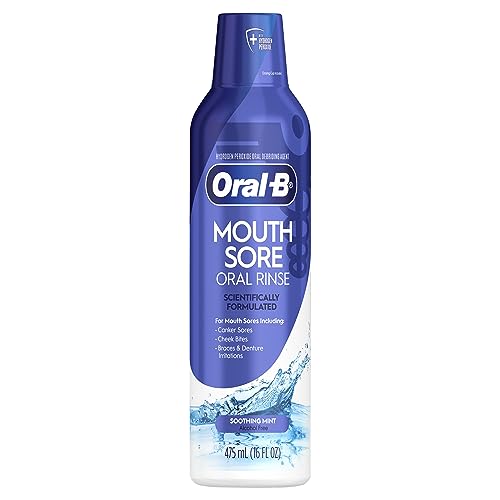 ORAL-B MOUTH SORE RINSE MINT 475ML