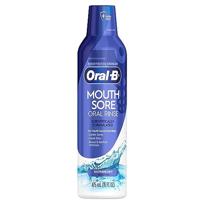 ORAL-B MOUTH SORE RINSE MINT 475ML