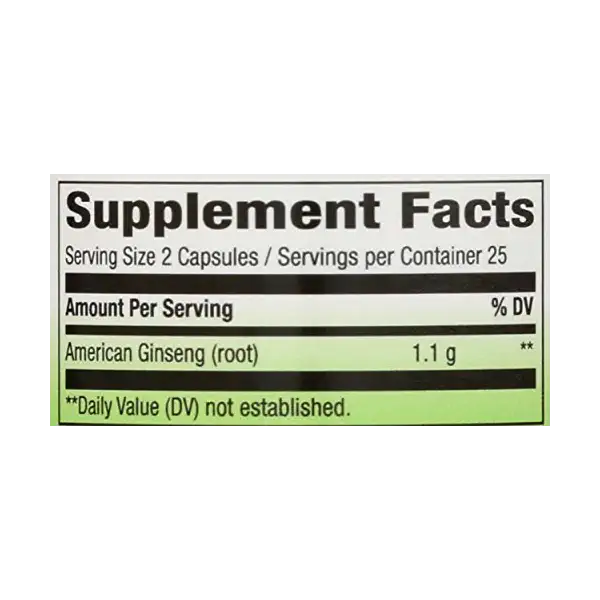 NATURE'S ANSWER AF GINSENG,AMERICAN ROOT