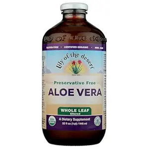 Organic Aloe Vera Juice; Whole Leaf