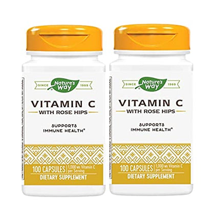 NATURE'S WAY VIT C 500 W/ROSE HIPS