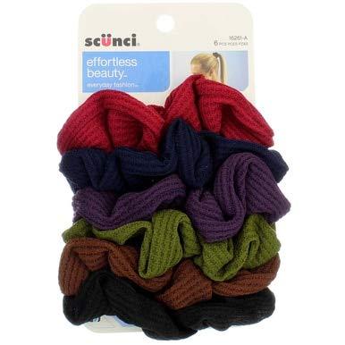 Scünci Effortless Beauty Thermal Twisters Assorted Colors, 6 CT