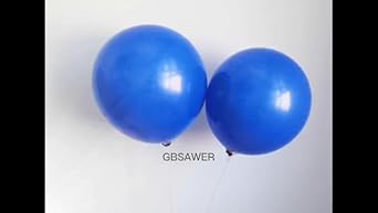 Unique 12" Latex Balloons, 10 count - Royal Blue