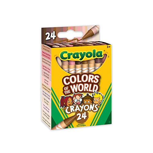Crayola Colors of the World Skin Tone Crayons, 24 count