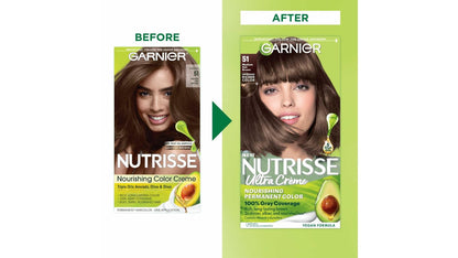 Garnier Nutrisse Ultra Creme Nourishing Permanent Hair Color - 50 Medium Natural Brown