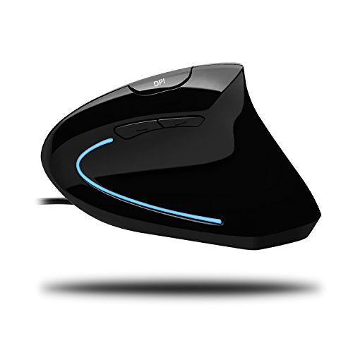 Adesso iMouse S8B USB Illuminated Retractable Mini Mouse - Black