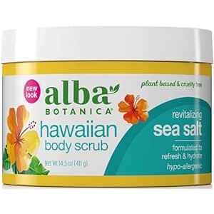 ALBA BOTANICA BODY SCRUB,SEA SALT
