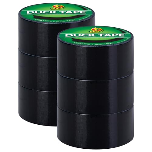 DUCK Color Duct Tape - Black, 1.88" x 20 yds
