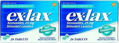 EX-LAX MAX RELIEF TB 25MG 48