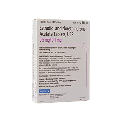 NORETHIN/ESTRAD TB 0.1-0.5MG 3X28