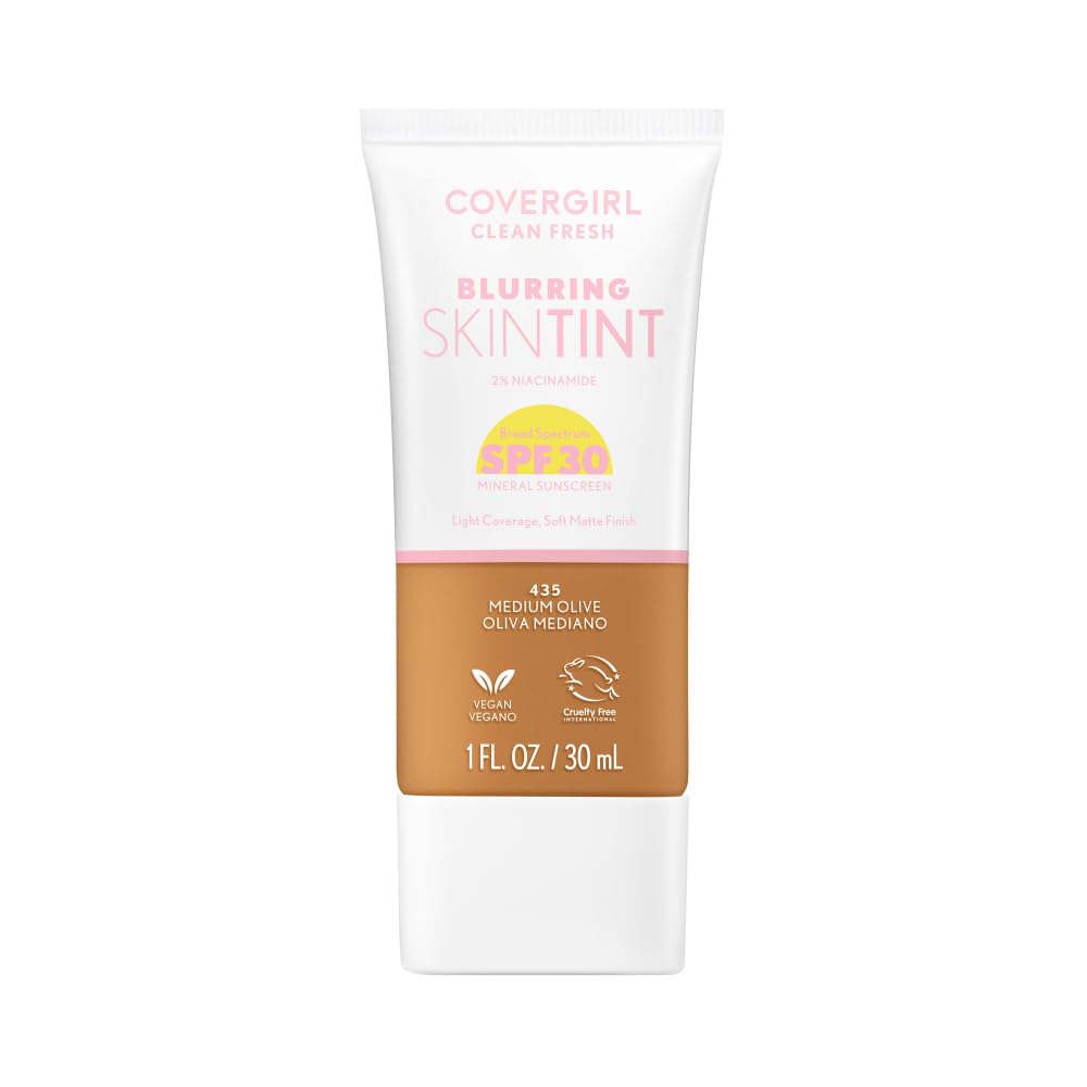 COVERGIRL Clean Fresh Blurring Skin Tint With SPF 30 - 435 Medium Olive