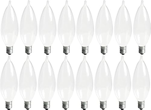 GE 60W Crystal Clear Multi-Use Candelabra Base Blunt Tip Decorative Light Bulb (2-Pack)