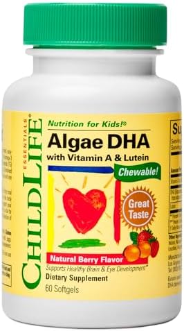 CHILDLIFE ESSENTIALS ALGAE,DHA,VIT A,LUTN BRY