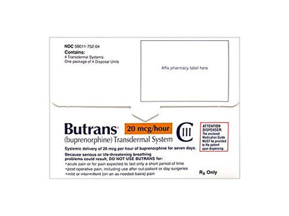 BUTRANS AP 5MCG/H 4 TD SYS     C3