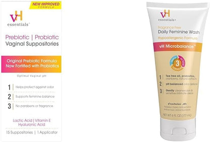 VH ESSENTIALS VAGINAL SUPPOSITORIES,PRE