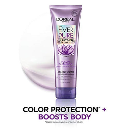 L'ORÉAL PARIS EverPure Sulfate Free Volume Shampoo, 8.5 fl oz