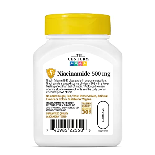 NIACINAMIDE 500MG TABS 110CT 21ST CENT