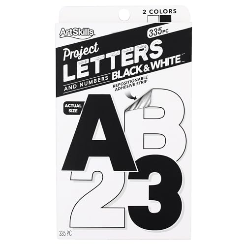 ArtSkills 2.5" Paper Poster Letters and Numbers - Multicolored, 335 count