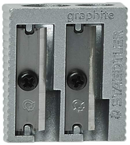 Staedtler Metal Sharpener, Double Hole for Pencils and Colored Pencils