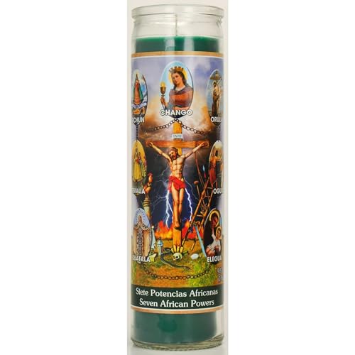 Star Candle Prayer Candle, 8in - Seven African Powers