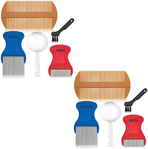 GNP LICE COMB KIT W/LITE MAGNIFIER 4PC