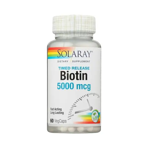 NAT B BIOTIN CP 5000MCG 60