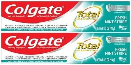 COLGATE TOTAL MNT STRP T/P 2X5.12OZ TWPK