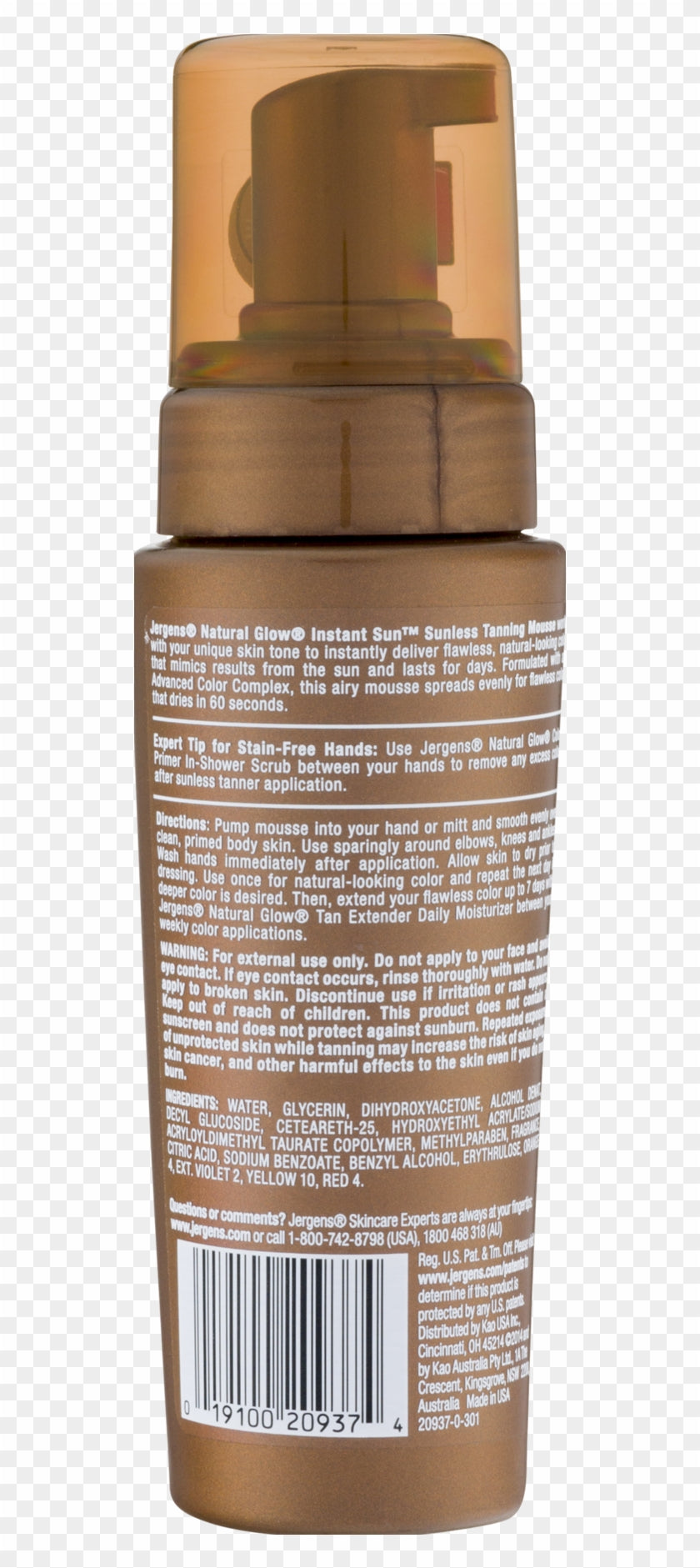 Jergens Natural Glow Instant Sun Light Bronze 6oz