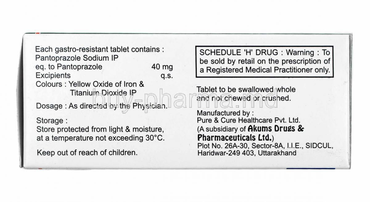 FIRST-PANTOPRAZOLE PT 4MG/ML300ML