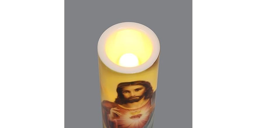 Star Candle Prayer Candle, 50Hr - Sacred Heart of Jesus