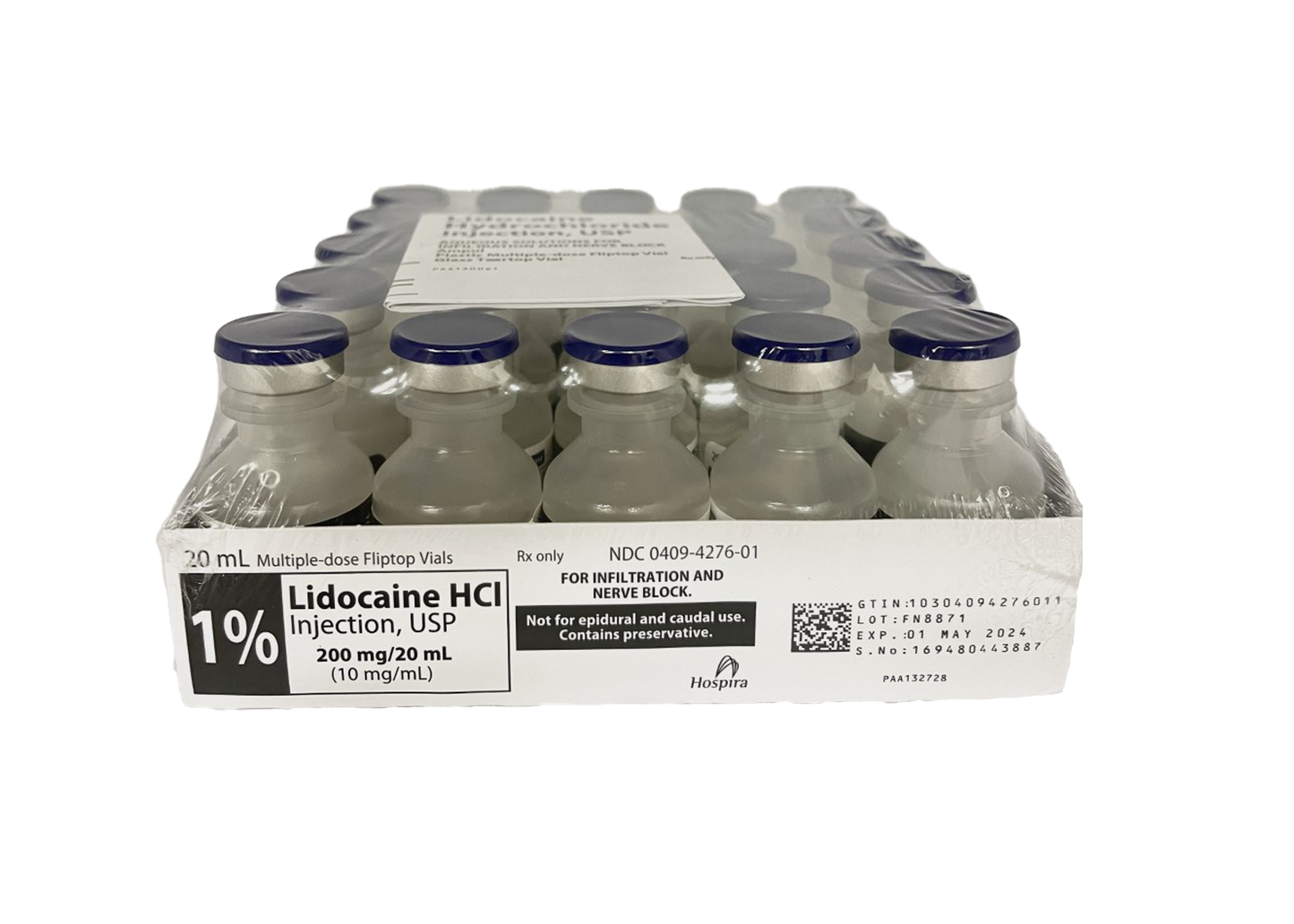 LIDOCAINE HCL MD 1% 25X20ML
