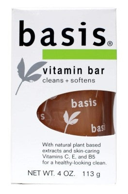 Basis Vitamin Soap Bar 4oz Cleans & Soothes