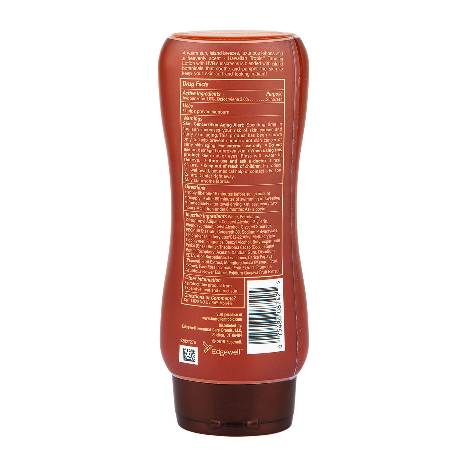 Hawaiian Tropic Lotion Spf#4 Cocoa Butter 8oz