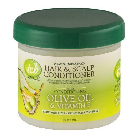 Tcb Naturals Conditioner H&S Olive Oil & Vit-E Jar 10oz