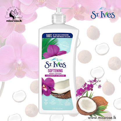 St Ives Body Lotion 21oz Soft & Silky(Coconut/Orchid)