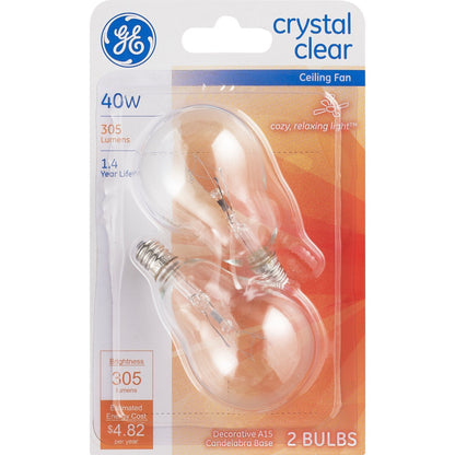 GE 43050 4W Candelabra Base Bulb Nightlight (2-Pack)