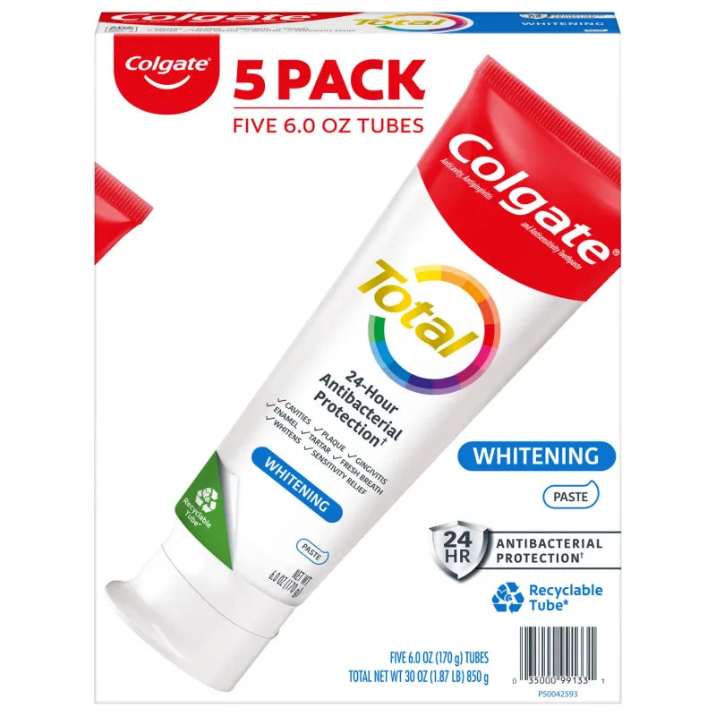 COLGATE TOTAL WHTNG T/P TWN PK 2X5.1OZ