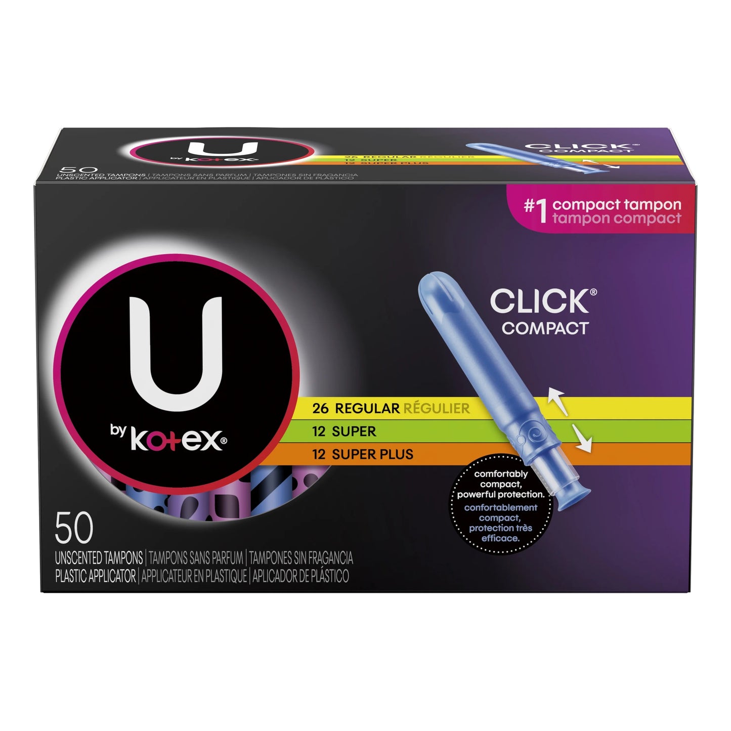 U BY KOTEX CLICK SUPER CMPCT TMP 6X32