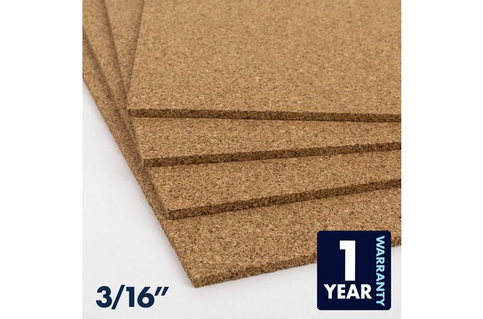 Quartet Natural Cork Tiles, 12" x 12" - 4.0 ct