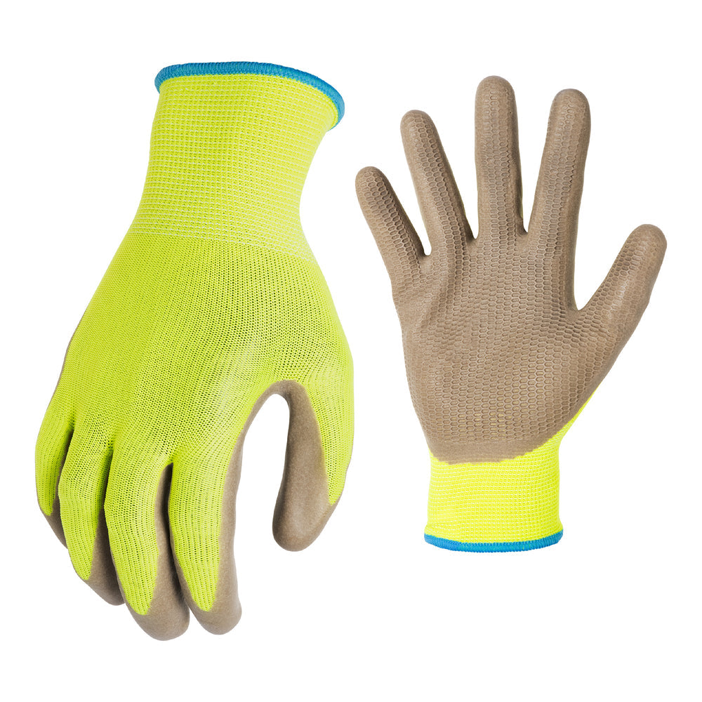 AWP Honeycomb Latex Work Gloves, Large