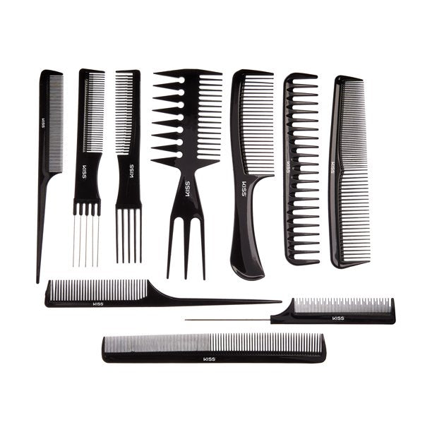 KISS Colors & Care Professional Carbon Fiber Pin Tail Parting Comb