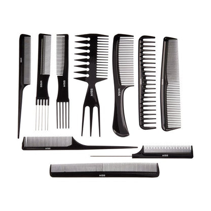 KISS Colors & Care Professional Carbon Fiber Pin Tail Parting Comb