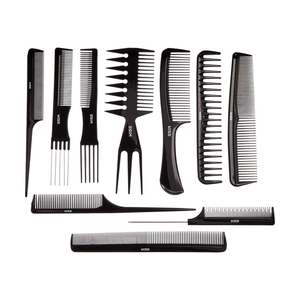 KISS Colors & Care Professional Heat Resistant Pin Tail Parting Comb