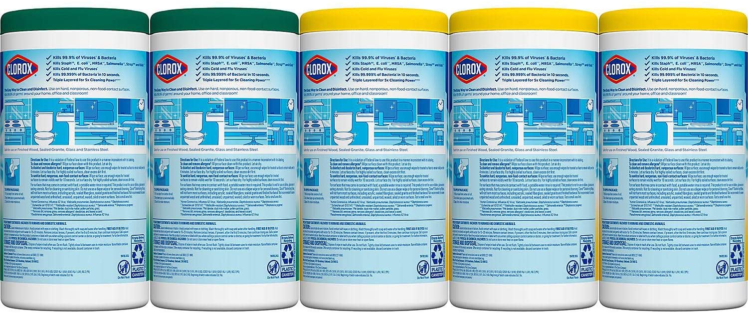 CLOROX DSFCT WIPES PA 24X9CT FRS