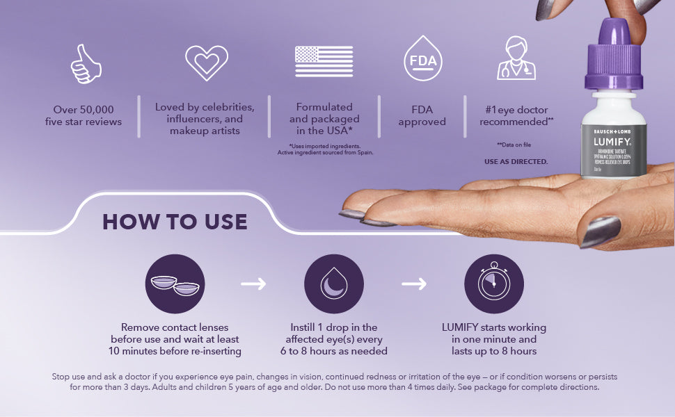LUMIFY PRESERVATIVE FREE O/S VL 20CT