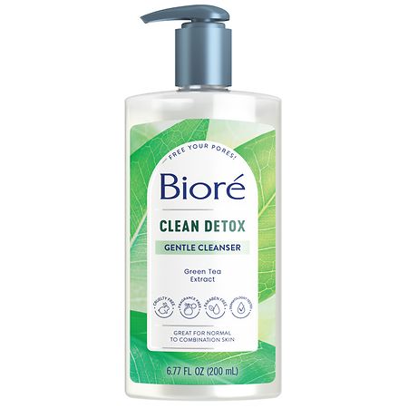 Biore Clean Detox Gentle Cleanser 6.77oz Pump