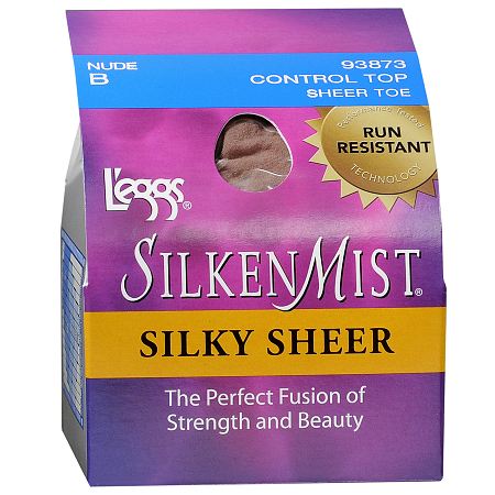L'eggs Silken Mist Silky Sheer Control Top Sheer Toe - Sun Beige, Size B